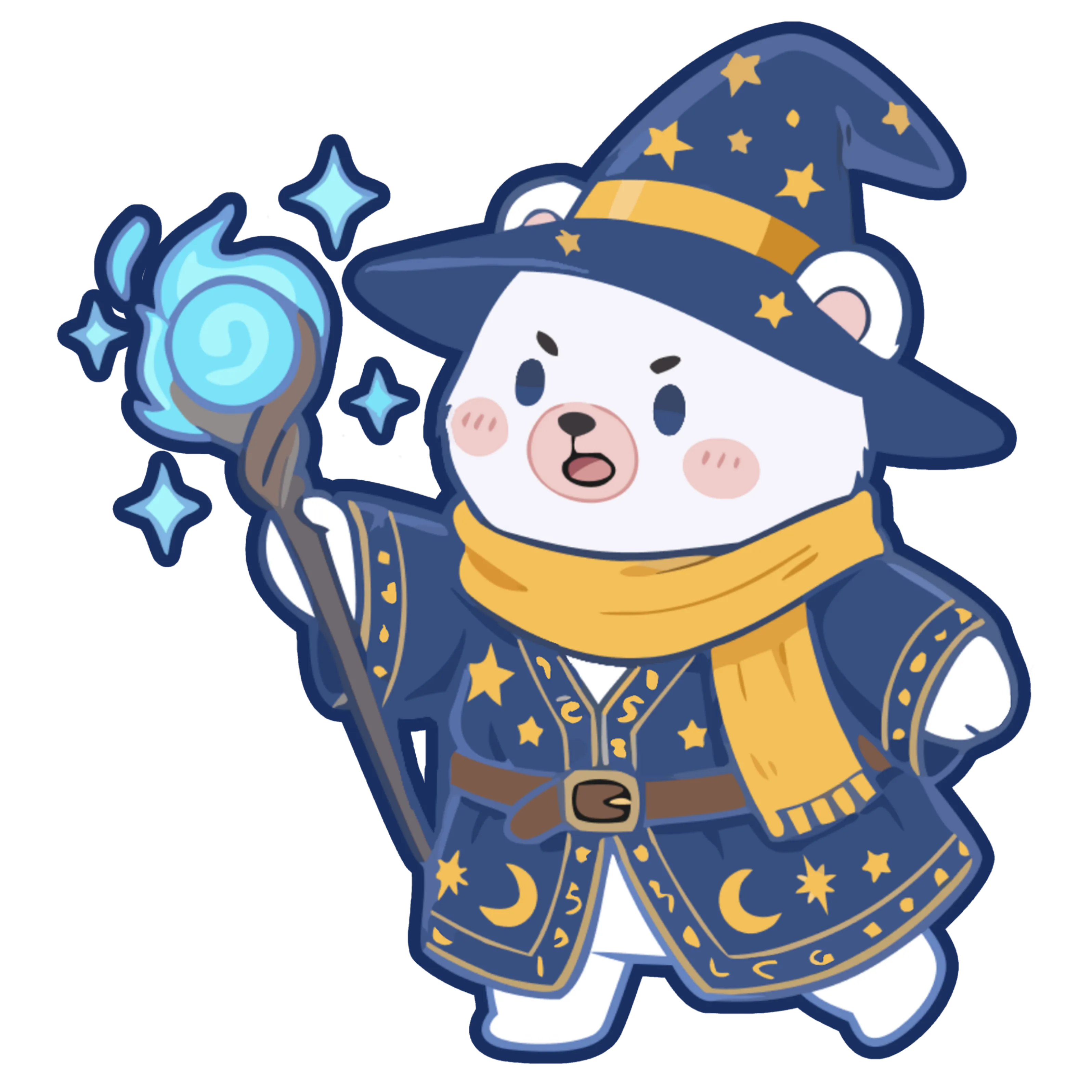 Puff the Polar mascot, pose 6